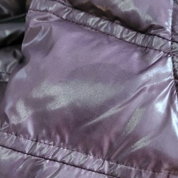 SAM New York Womens Purple Nylon Goose Down Fill Women's Full Zip Coat Jacket M - Picture 7 of 7